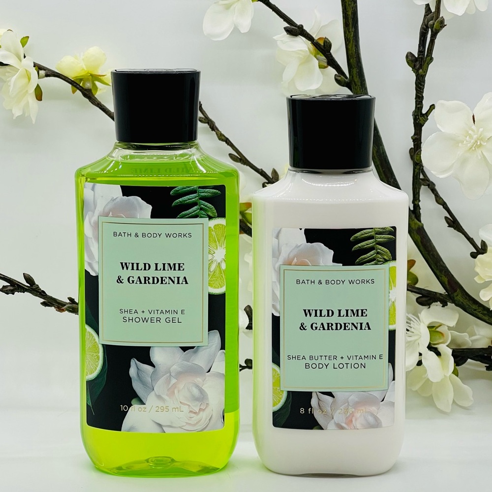 Bath & Body Works Wild Lime & Gardenia 2-Piece Set